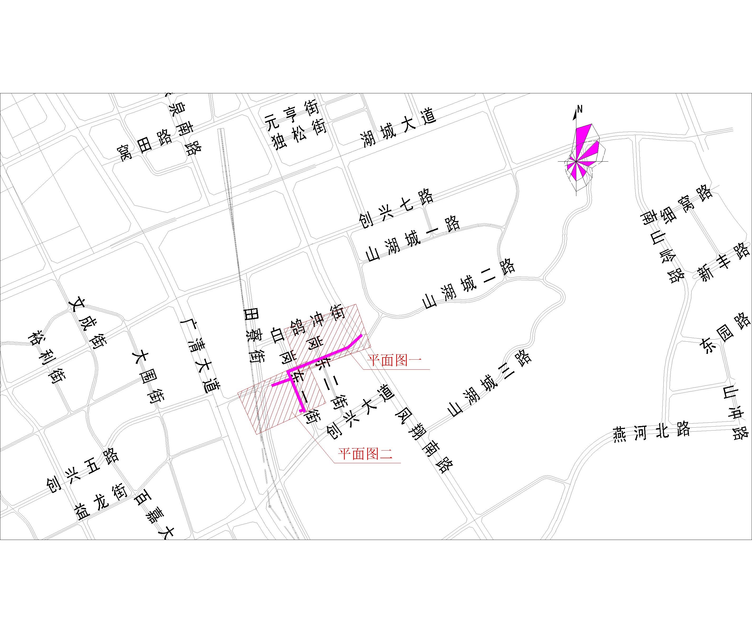 2021.9.1-38清遠(yuǎn)市崗東一街（星河灣花園、合粵花園、柏林國際公館）市政中壓燃?xì)夤艿拦こ淌姓蠼?CCY) -布局1.jpg