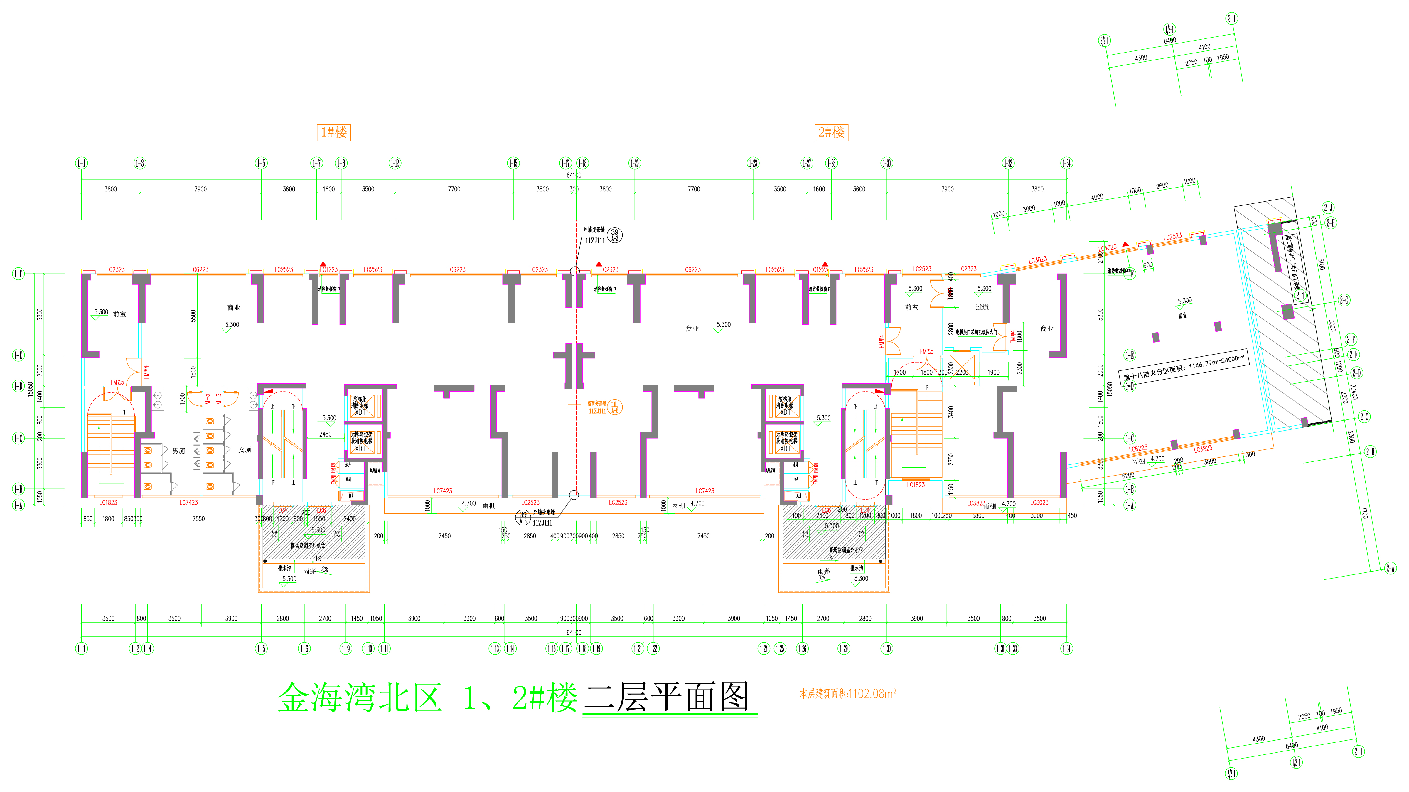 金海灣北區(qū)1、2#樓_二層平面圖.jpg