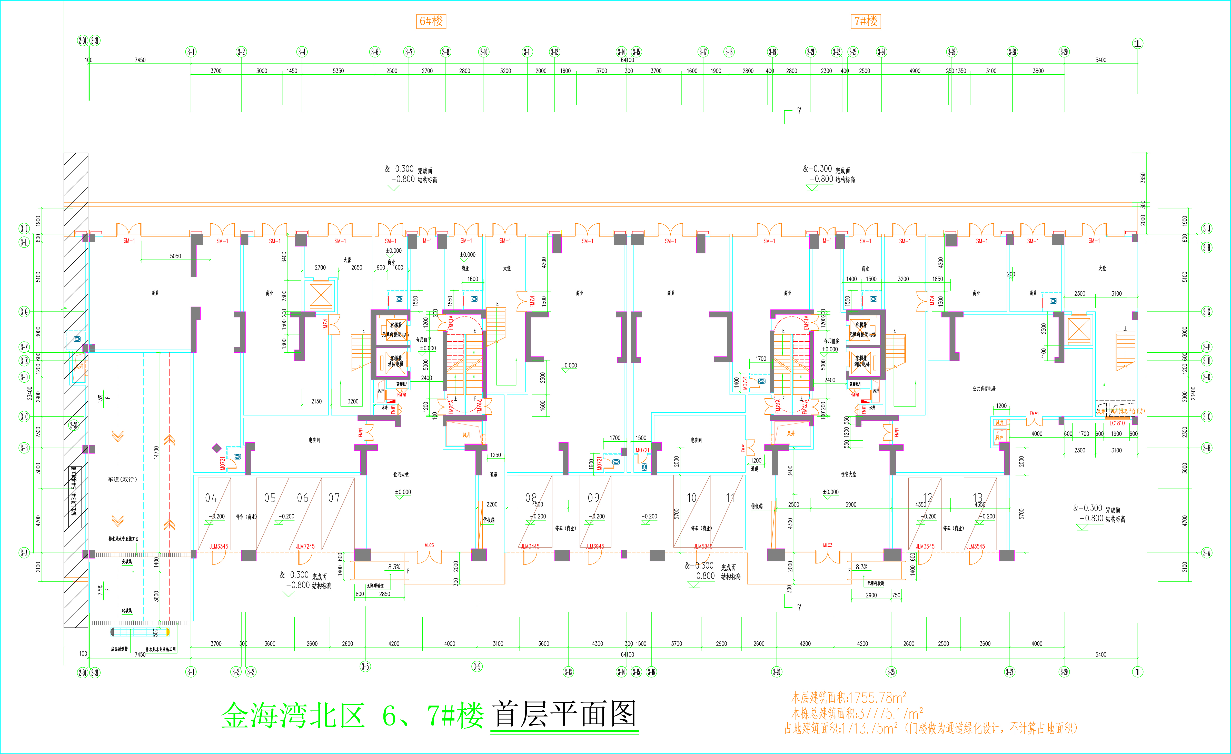 金海灣北區(qū)6、7#樓_首層平面圖.jpg
