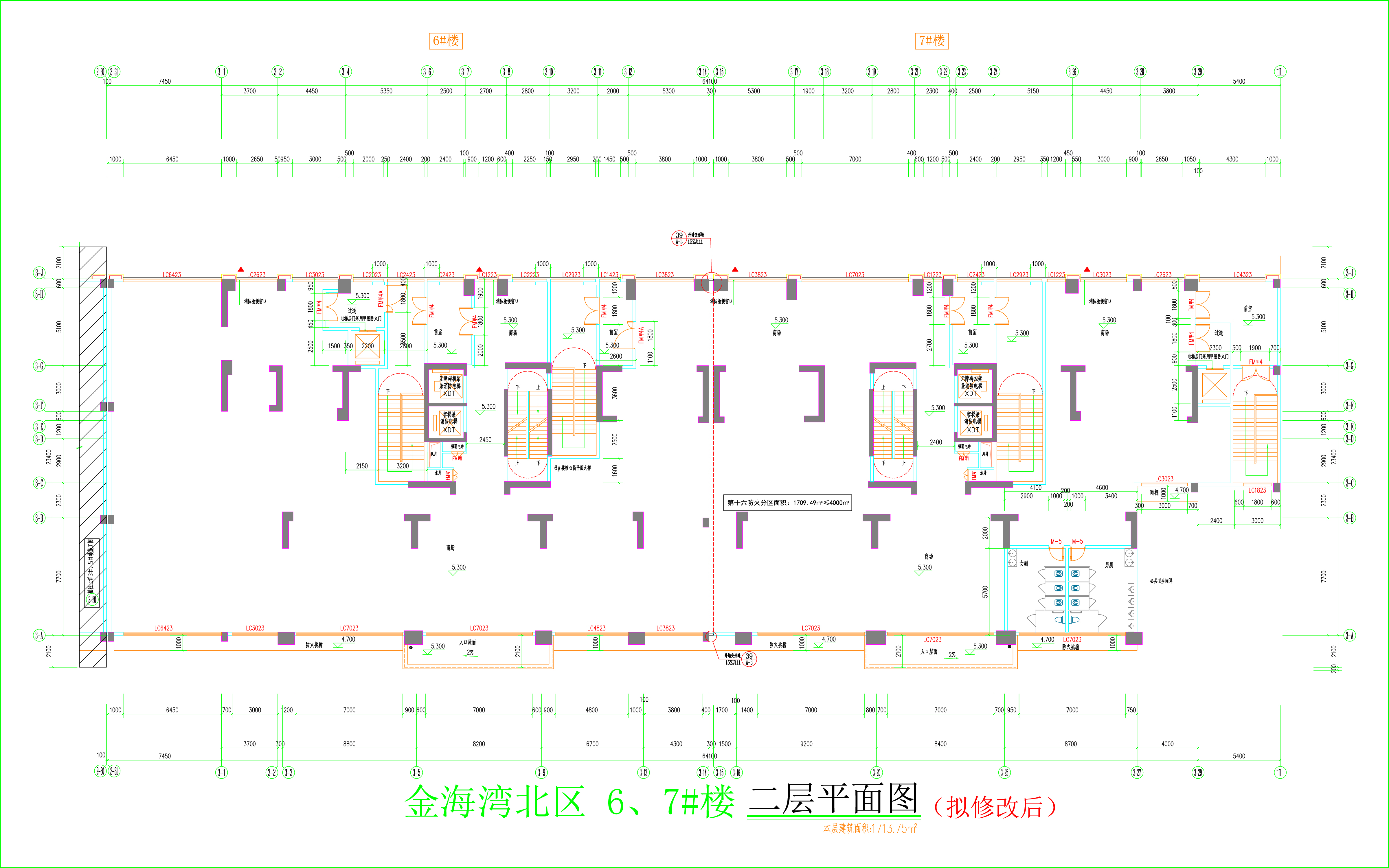 金海灣北區(qū)6、7#樓_二層平面圖（擬修改后）.jpg
